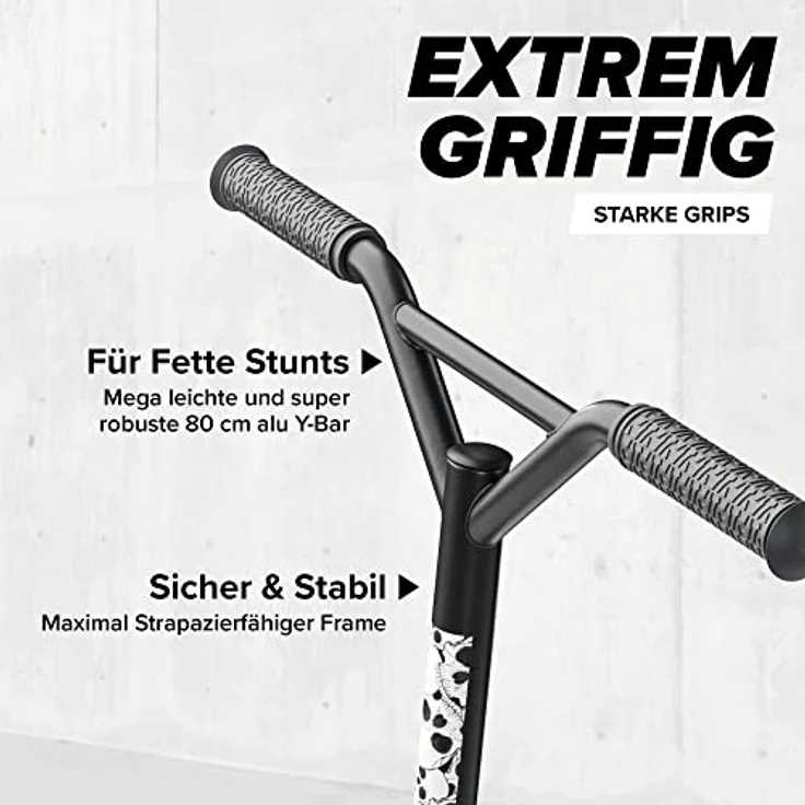 Apollo Stunt Scooter - Genius Pro | Robuster mit ABEC 9 Kugellager | Trick Roller, Tretroller, Starker Stuntroller | Top Scooter Kinder ab 6 Jahre | perfekt auch als Cityroller – Bild 3