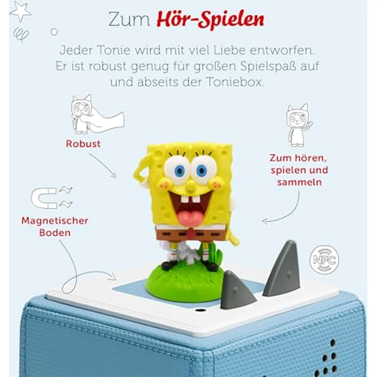 tonies Hörspielfigur Spongebob - Der ferngesteuerte Fahrschüler und weitere Abenteuer, (1-St), Gelb, ab 6 Jahre – Bild 3