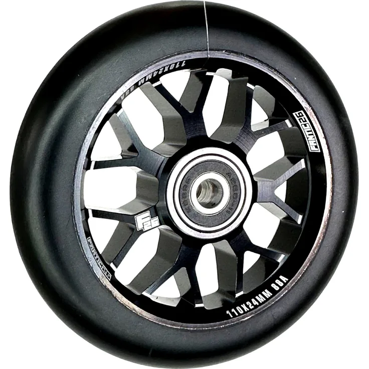 Fantic26 Spy7 Stunt-Scooter Rolle 110mm Abec11 Schwarz/Pu Schwarz