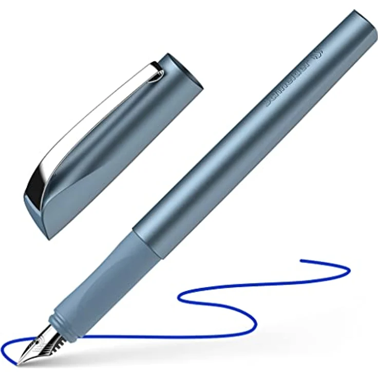 Schneider Füllfederhalter Ceod Shine Filler blau-metallic M (mittel) - mit haltbarer Iridium beschichteter Edelstahlfeder – Bild 2