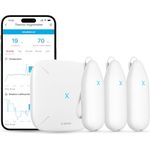 X-Sense SBS50 WLAN Hygrometer Thermometer, Innen mit 3 Sensoren, 500m Reichweite, Temperatur- und Luftfeuchtigkeitsüberwachung per App, kompatibel mit Alexa, kostenfreier Datenexport