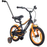 Sun Baby Jungenfahrrad 14 Zoll Tracker Bike mit Stützrädern Neon Orange, 2-6 Jahre