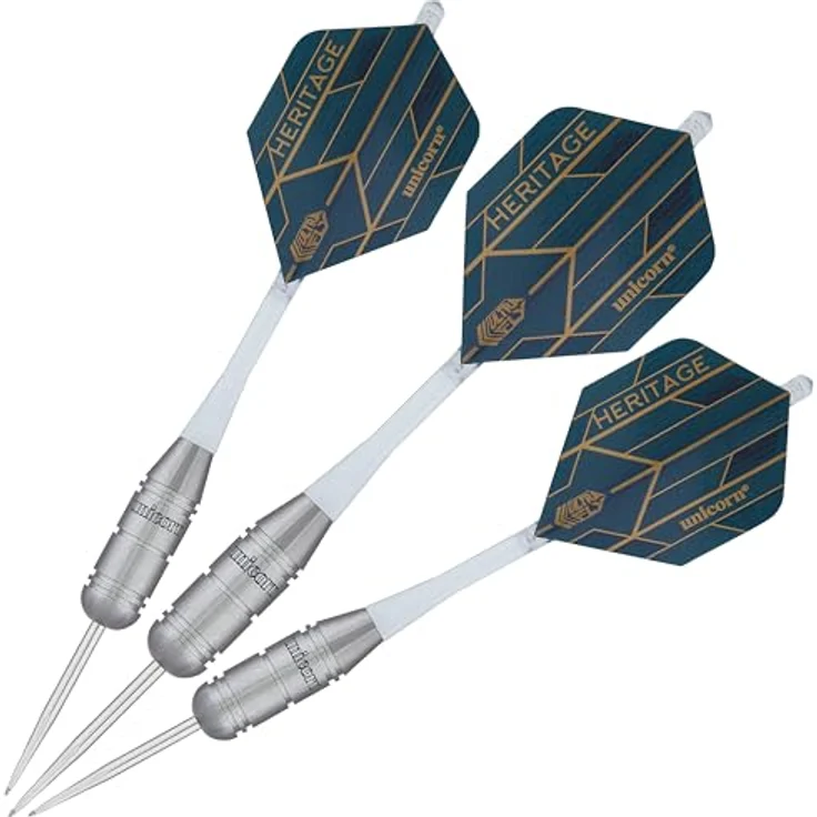Unicorn Heritage Range Zippy 1981 Dartpfeile Set, blaugrün, 25 g - Langlebig und Design, Einfache Handhabung, Gutes Preis-Leistungs-Verhältnis – Bild 3