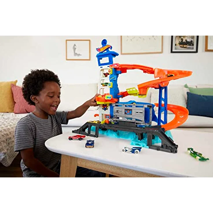 Mattel® Hot Wheels HMF86, City Shark Escape Spielset für Kinder ab 4 Jahren, bunt – Bild 2