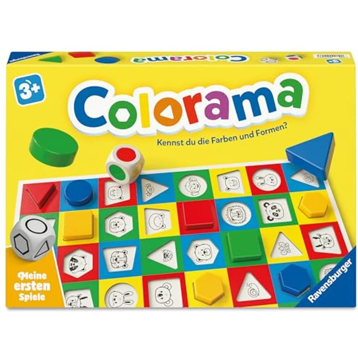 Ravensburger Colorama - Meine ersten Spiele: Kinderspiele ab 3 Jahren, für 1-6 Spieler, Lernspiel zu Farben und Formen, Geschenk für Mädchen und Jungen – Bild 2