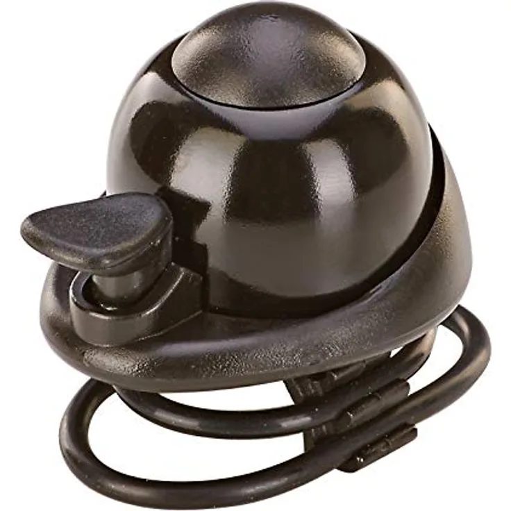 Prophete Glocke mit Silikon-Halterung, passend für alle Lenkerdurchmesser, Farbe: schwarz