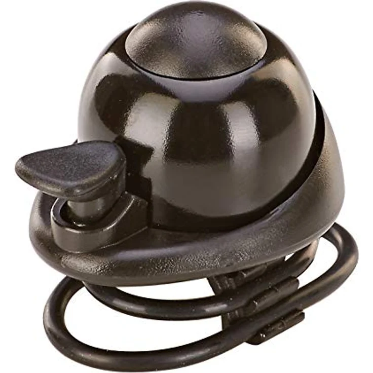 Prophete Glocke mit Silikon-Halterung, passend für alle Lenkerdurchmesser, Farbe: schwarz – Bild 1