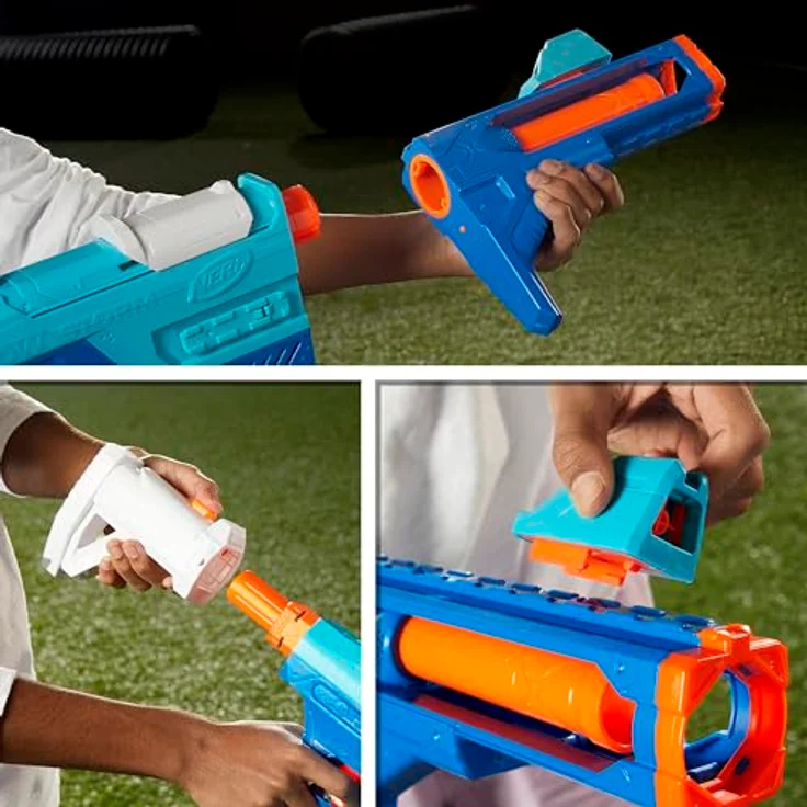 Nerf N Series Shadow Storm-Dart Blaster, 6 in 1 Blaster mit abnehmbaren Stock, Barrel und Sight, 24 Nerf N1 Darts, kompatibel mit Nerf N Series, ab 8 Jahren – Bild 3
