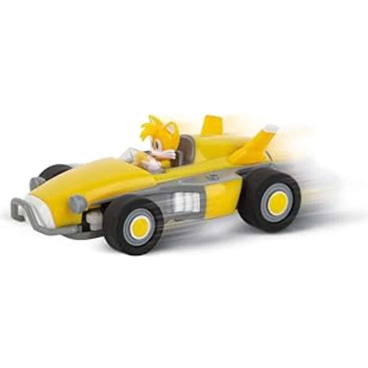 Carrera RC Team Sonic Racing Mini RC 1:43 Tails 2,4GHz Ferngesteuertes Fahrzeug - Offiziell lizenziert, Sonic the Hedgehog Design, Detailgetreu - Für Sonic-Fans – Bild 2