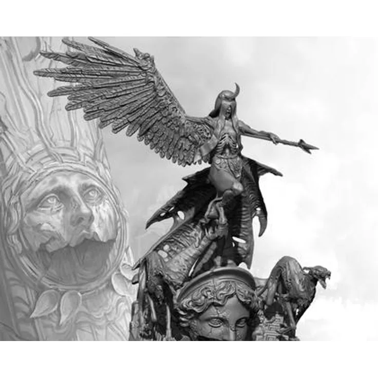 Para Bellum Wargames Old Dominion: Fallen Divinity Artisan Series, Miniaturskulptur von Michael Kontraros, handgefertigt