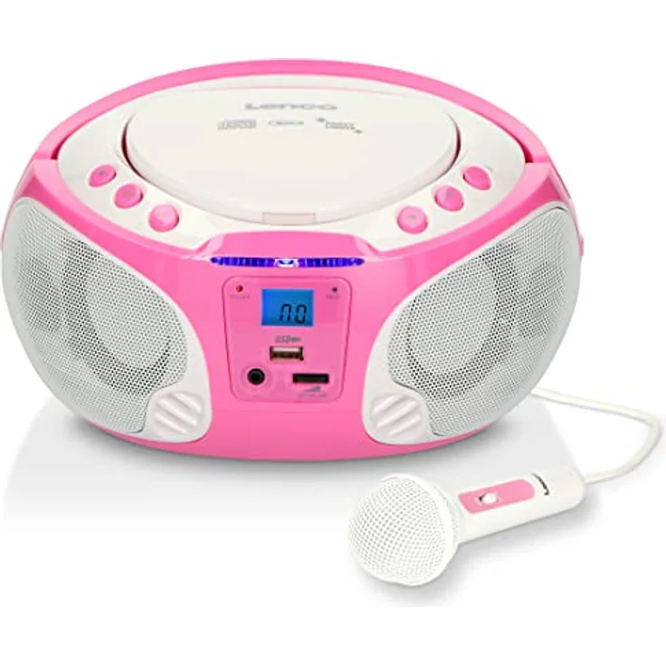 Lenco SCD-650 - Ghettoblaster - pink - Radio-Tuner - Neu – Bild 9