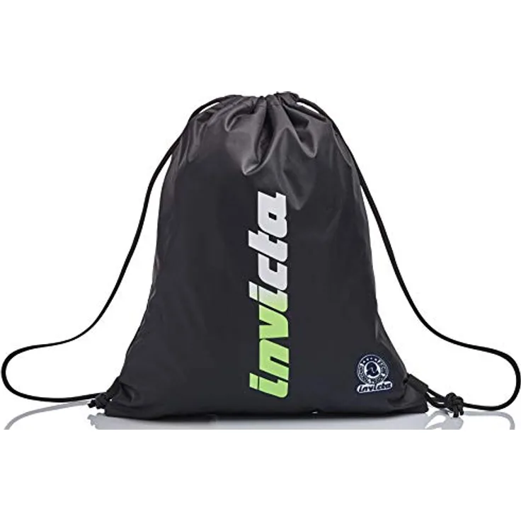 EASY PACK INVICTA KUPANG Sportbeutel, Turnbeutel für Mädchen & Jungen, Gym bag für Sport und Freizeit, leichte Stofftasche für Kinder, schwarz