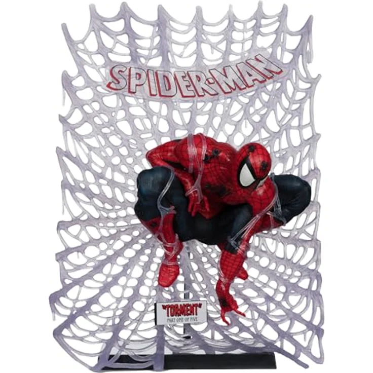 McFarlane Marvel Collection PVC Statue 1/6 Spider-Man #1, 28 cm mit Diorama-Base und Comic (englisch) – Bild 6