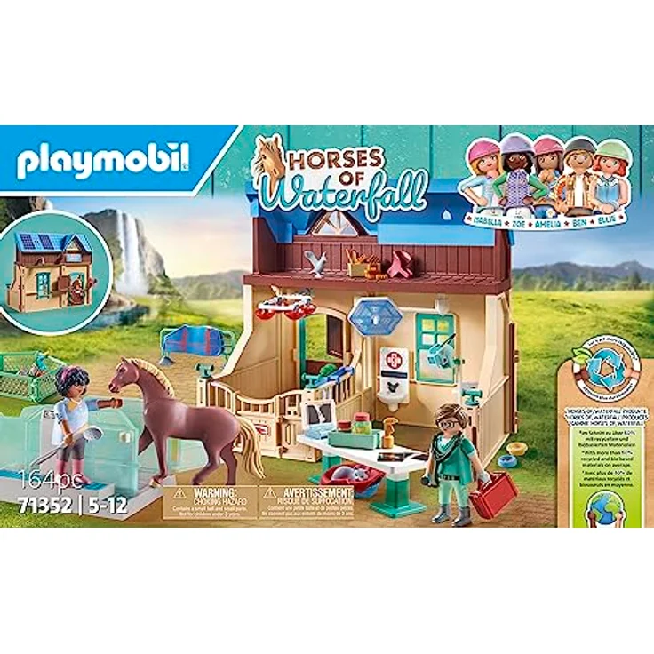 Playmobil® Konstruktions-Spielset Reittherapie & Tierarztpraxis (71352), Horses of Waterfall, (164 St) – Bild 2