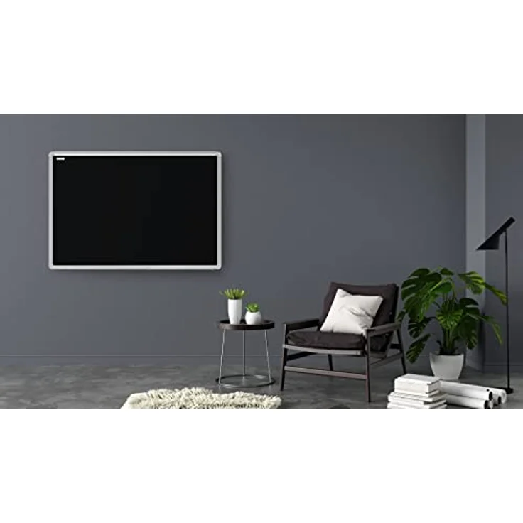 ALLboards Schwarze magnetische Kreidetafel mit Alurahmen 90x60cm – Bild 7
