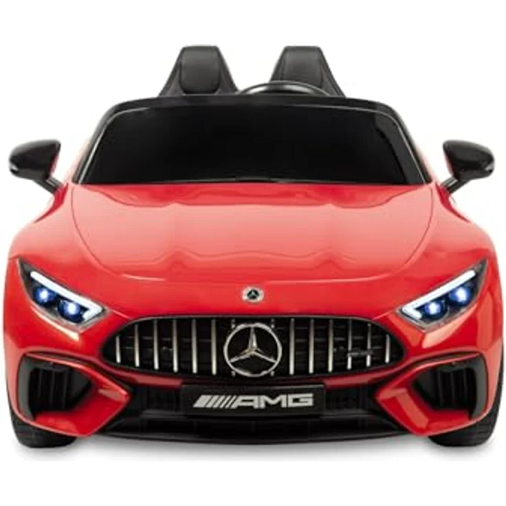 CARETERO Kinder Elektroauto SL63, Mercedes-Optik, akkubetrieben, rot, für Kinder ab 3 Jahren mit Fernbedienung und USB-Musikpanel – Bild 4