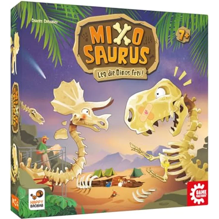 Game Factory 646094 Mixosaurus, Geschicklichkeitsspiel für Kinder ab 7 Jahren, inklusive 3D-Aufbau