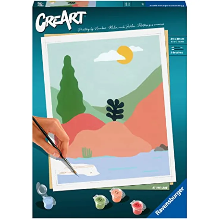 Ravensburger CreArt - Malen nach Zahlen 23642 - At the Lake - ab 12 Jahren