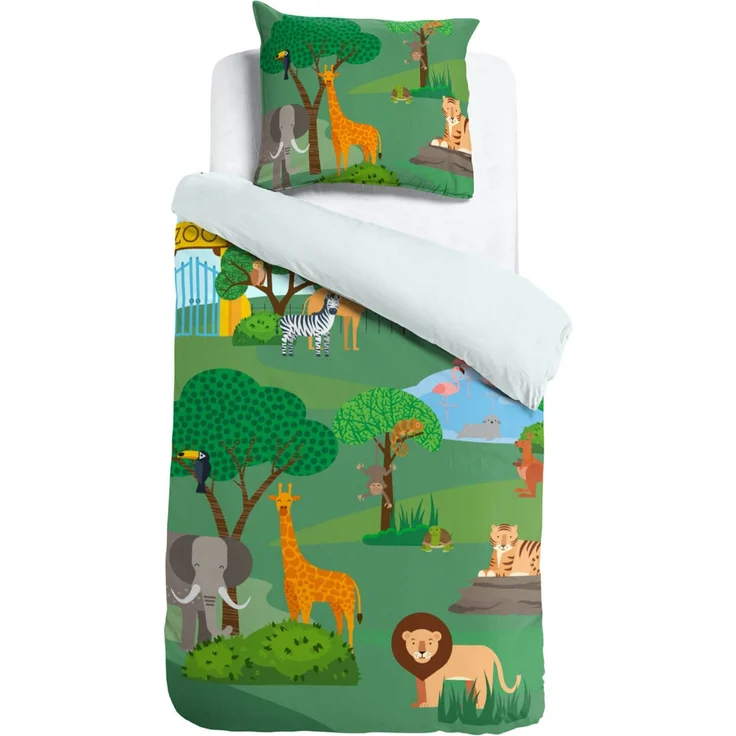 Zoo Bettwäsche Digitaldruck ESPiCO Sleep and Dream 135 x 200 + 80 x 80 cm – Bild 1