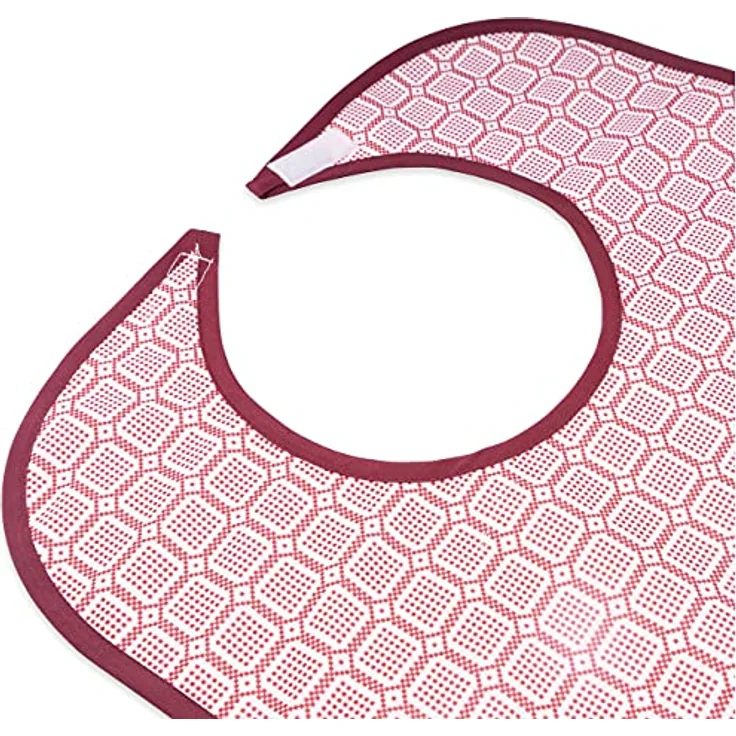 Sensalou Erwachsenen Lätzchen, wasserdichte Ess-Schürze aus hellblauem Frottee-Polyester, 90x45 cm, maschinenwaschbar – Bild 6