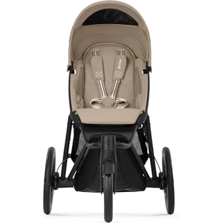 Cybex Gold AVI SPIN Kinderwagen, Ab Geburt bis 4 Jahre, leicht faltbar, City- und All-Terrain, Almond Beige – Bild 3
