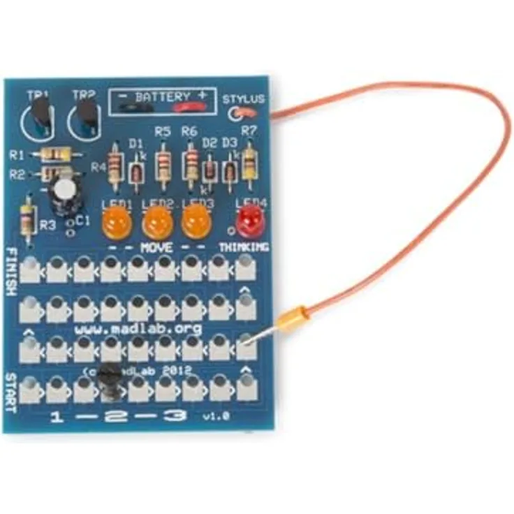 Whadda Lötbausatz 1-2-3 Logikspiel, DIY Elektronik-Kit für Anfänger und Fortgeschrittene, lehrreich und unterhaltsam