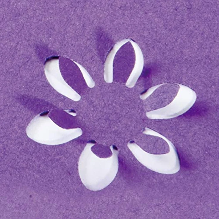 Brunnen Motivstanzer groß Blume PopUp, für Karton bis 220 g/m², geschützte Schneidezone, Pop-up Blume – Bild 3