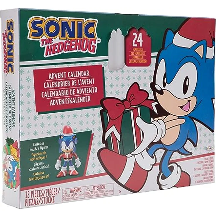 Jakks Pacific Unisex Kinder Adventskalender Sonic The Hedgehog, Nintendo Sonic mit 24 Überraschungen, inklusive Spielkulisse, Sammel- und Spielfiguren, Zubehör - blau - Preisvergleich – Bild 2