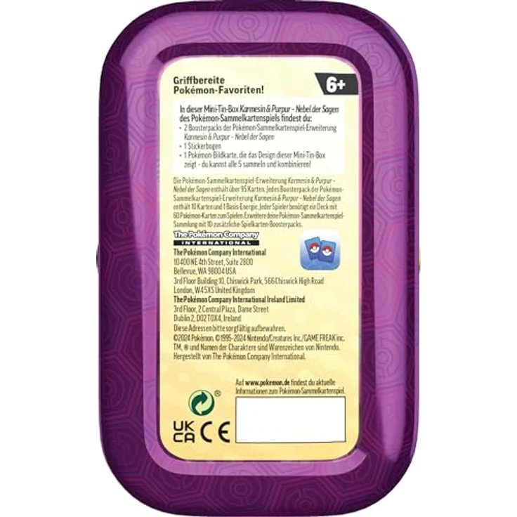 The Pokemon Company Nebel der Sagen – Benesaru, Sammelkarten-Spiel mit 2 Boosterpacks & 1 Stickerbogen, Deutsch – Bild 3