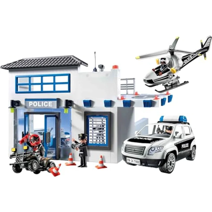 Playmobil® Polizeistation (71602), Action Heroes, 50 Jahre Konstruktions-Spielset, (204 St) – Bild 6
