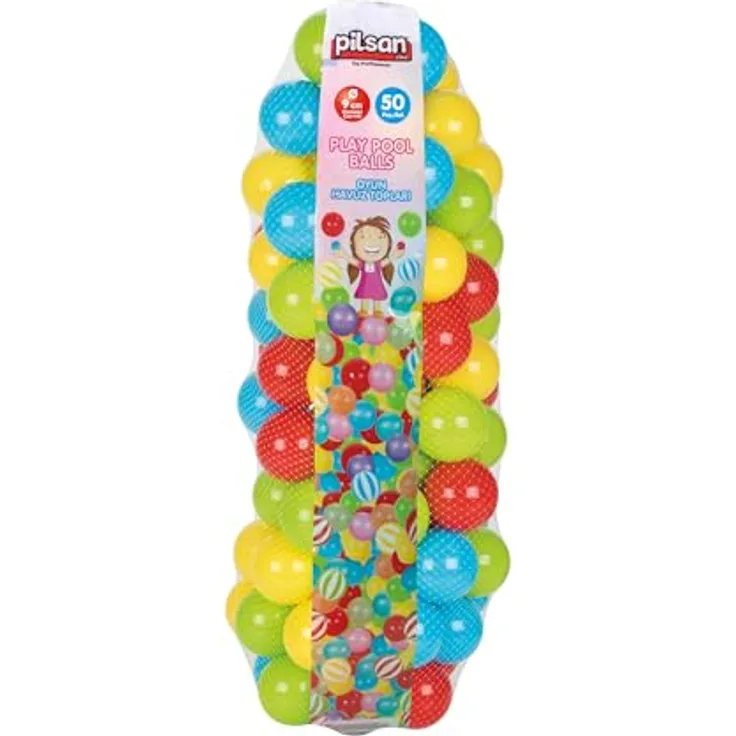 Lemodo Bunte Bälle für Bällebad, BPA-freie Plastikbälle, 9 cm Durchmesser, 50 Stück pro Karton, farbenfrohe Babybälle