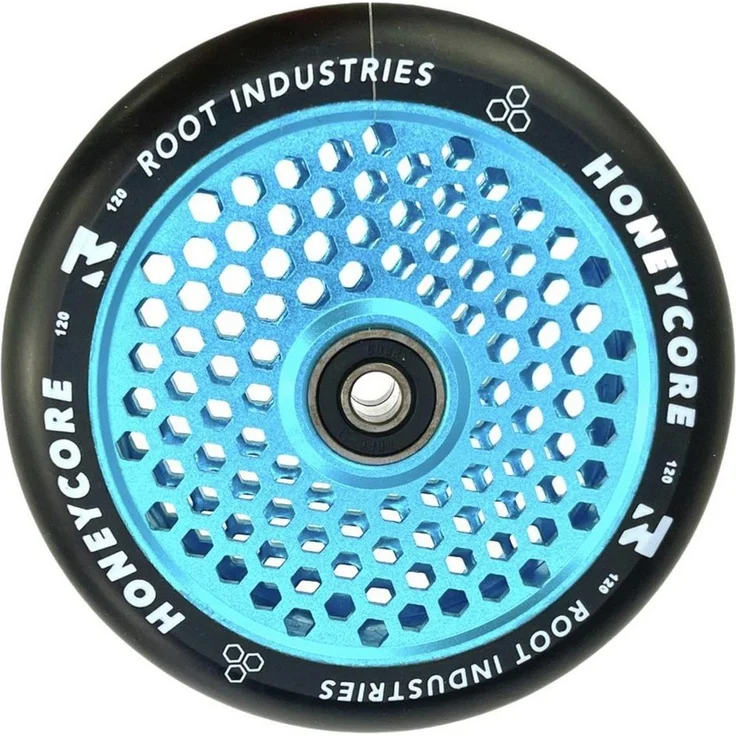 Root Industries Honeycore Stunt-Scooter Rolle 120mm Sky Blau - Leichtgewichtige Wabenstruktur – Bild 1