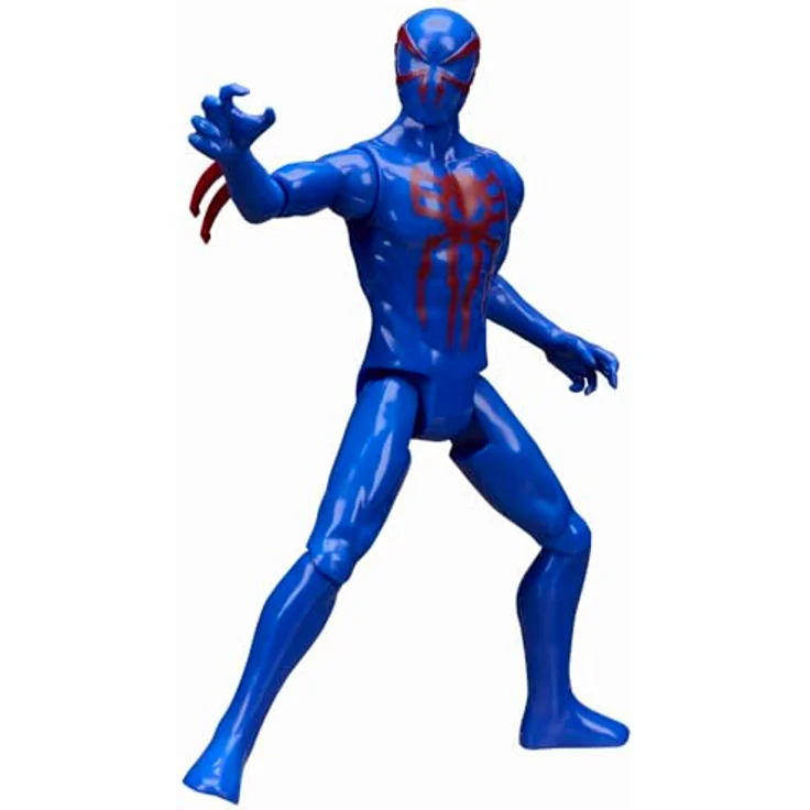 Hasbro Spiderman Titan Series 2099 Figur, 29 cm große Actionfigur mit 11 Gelenkpunkten, blau-rot, für Kinder ab 4 Jahren – Bild 8