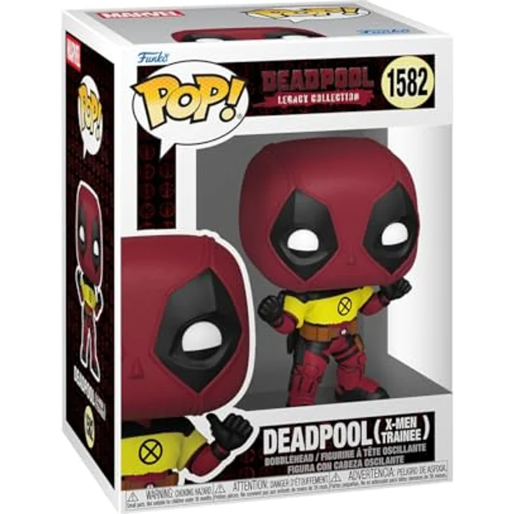 Funko Deadpool 2 POP! Vinyl Figur, Deadpool mit X-Men Shirt, 9 cm, Sammelfigur – Bild 1