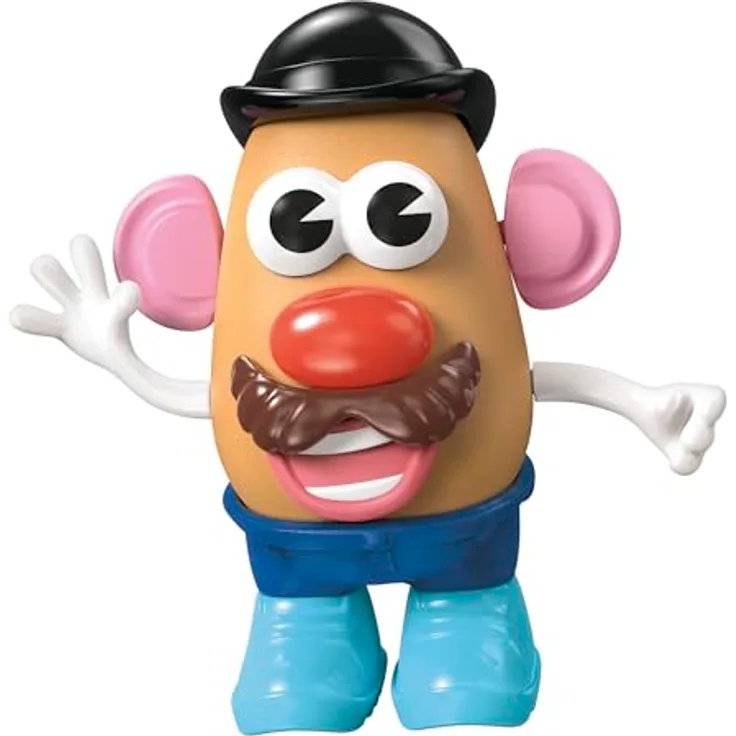 Mr. Potato Head Potato Head Spielzeug, 13-teilig, kreatives Steckspielzeug in Rot und Weiß mit Klappe zur Aufbewahrung