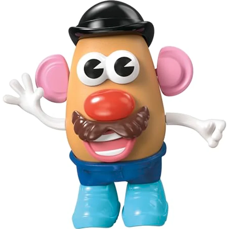 Mr. Potato Head Potato Head Spielzeug, 13-teilig, kreatives Steckspielzeug in Rot und Weiß mit Klappe zur Aufbewahrung – Bild 1