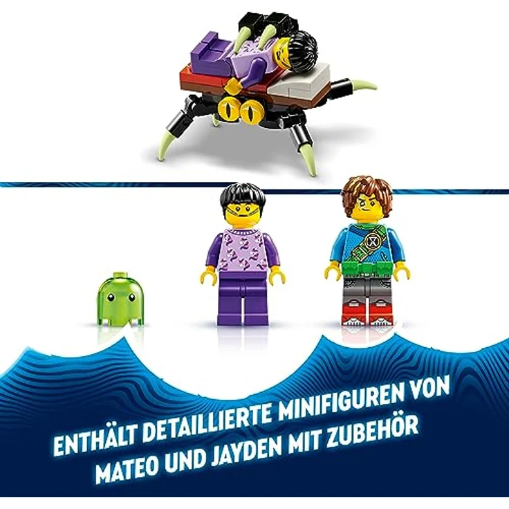 LEGO 71454 DREAMZzz Mateo und Roboter Z-Blob, kreatives Abenteuer-Spielzeug Set mit großer Roboterfigur, 2 Minifiguren, basiert auf der TV-Show, Spielzeug für Kinder ab 7 Jahren – Bild 4