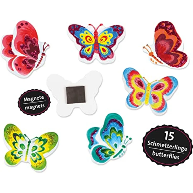 Lena Gipsabguss Glitzerschmetterlinge – Bild 2