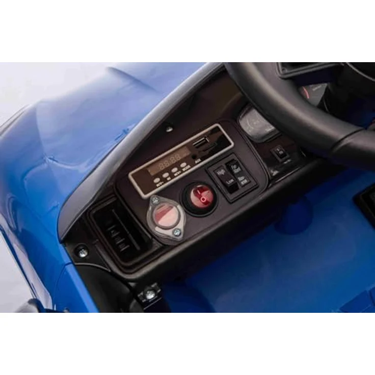 Beneo Motors Porsche Cayenne Kinder Elektroauto 12V, lizenziert mit 2x25W Motoren, Lithium-Batterie, 2,4 GHz Fernbedienung, MP3 USB/AUX, LED-Lichtern, blau – Bild 4