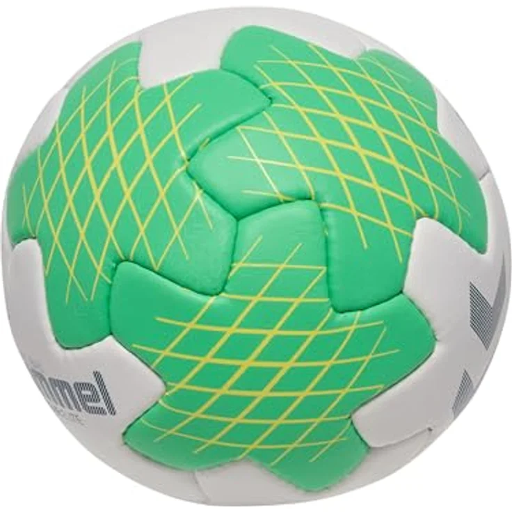 hummel hmlSTAR Elite HB, Handball mit strukturiertem Obermaterial für maximale Kontrolle, Off White/Green/Yellow – Bild 4