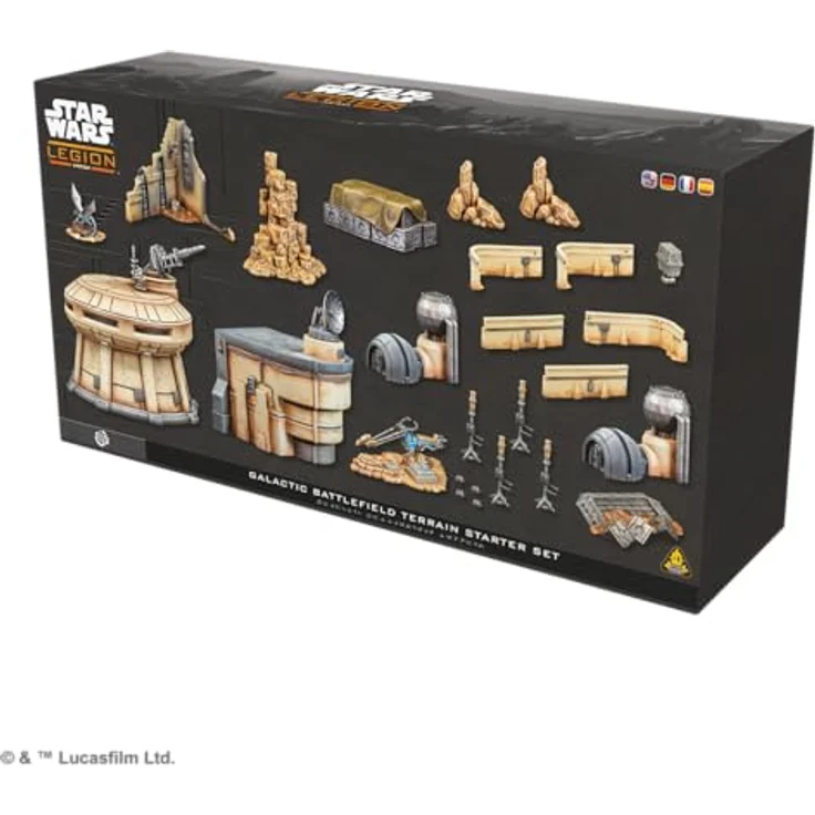 Atomic Mass Games Star Wars Legion Galactic Battlefield Terrain Starter Set, Gelände-Set für 2 Spieler, ab 14 Jahren, umfangreiche Schlachtfeld-Kulisse – Bild 3