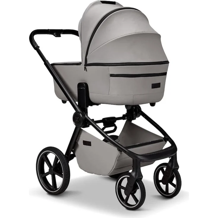 Moon Resea 2.0 Kinderwagen Cozy Spring Set, Fußsack, V-Shape Tasche & Handmuff, Farbvariante Ghost, UV50+ Schutz