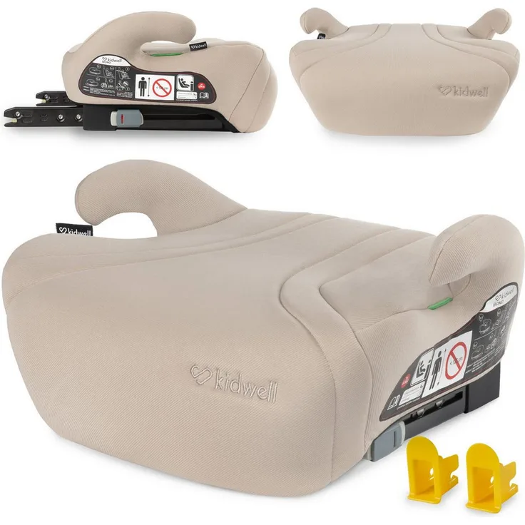 COIL BONO Autokindersitz, i-Size Sitzerhöhung für Kinder 125-150 cm, ISOFIX, ab 15 kg bis 36 kg, ergonomisches Design, abnehmbare Polsterung