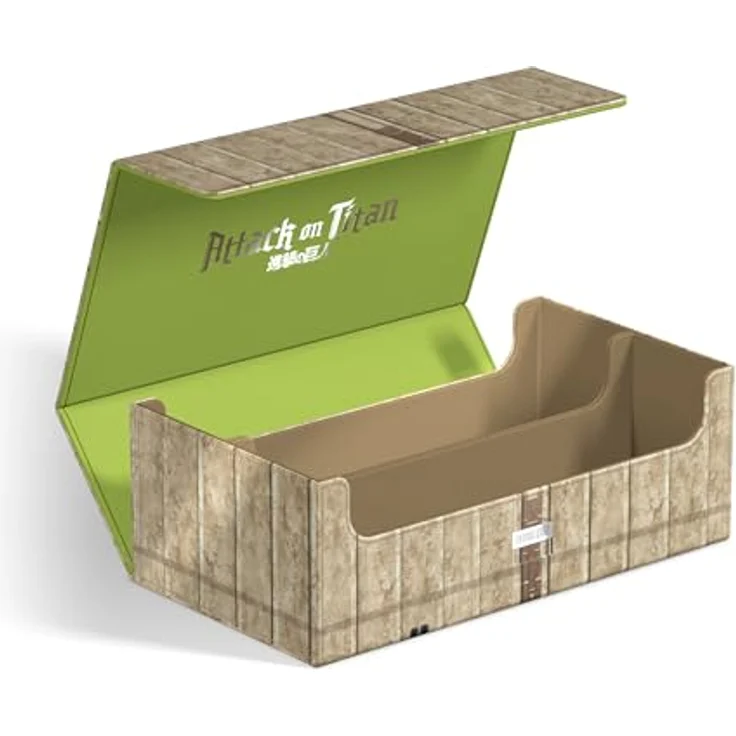 Squaroes Squaroe Attack on Titan Collectors Case - Shiganshina District, Aufbewahrung für bis zu 900 Karten, Xenoskin-Material mit Magnetverschluss – Bild 4