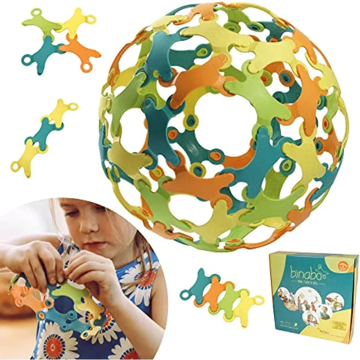 BINABO Binabo Family Pack - 240-teiliges Bauspielzeug | Kreativ Konstruieren | Flexibles Spielzeug für Kinder