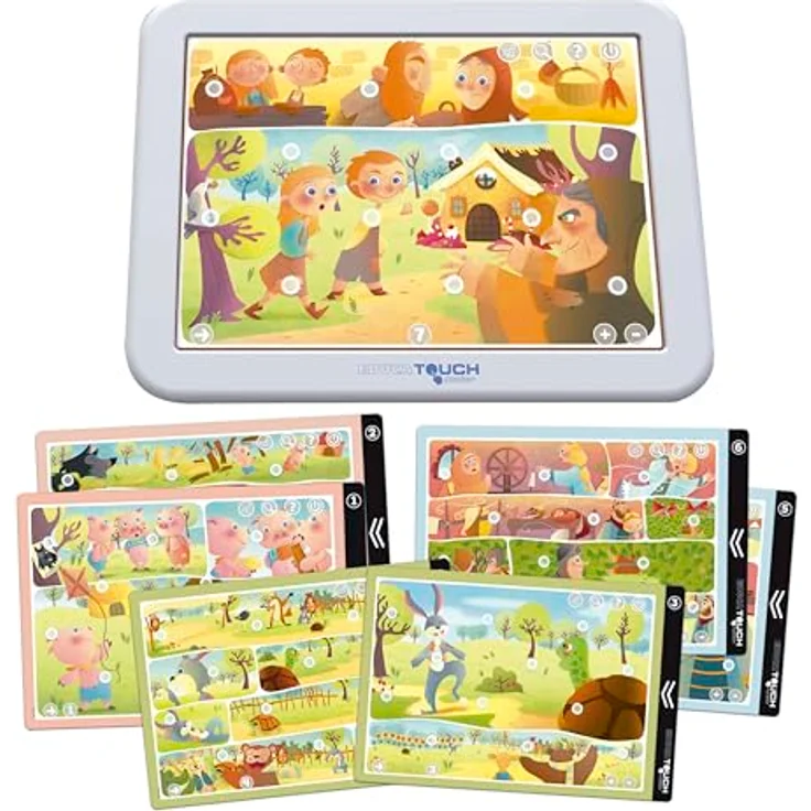 Educa Märchenerzähler Touch Junior (ES), interaktives Lernspiel mit 8 Aktivitätsblättern, drei Spielmodi und kreativen Märchen für Kinder von 2 bis 6 Jahren – Bild 2