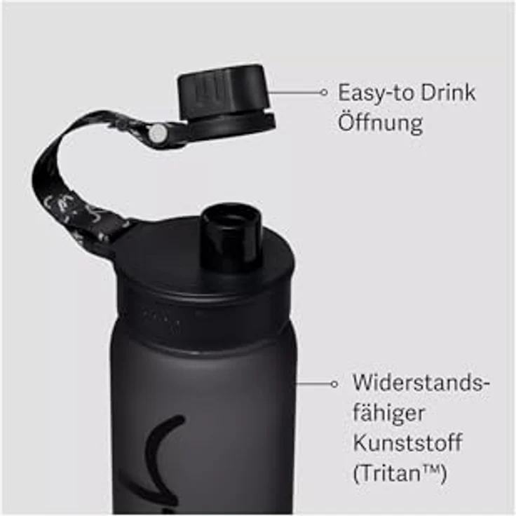 Satch Trinkflasche black tritan – Bild 4