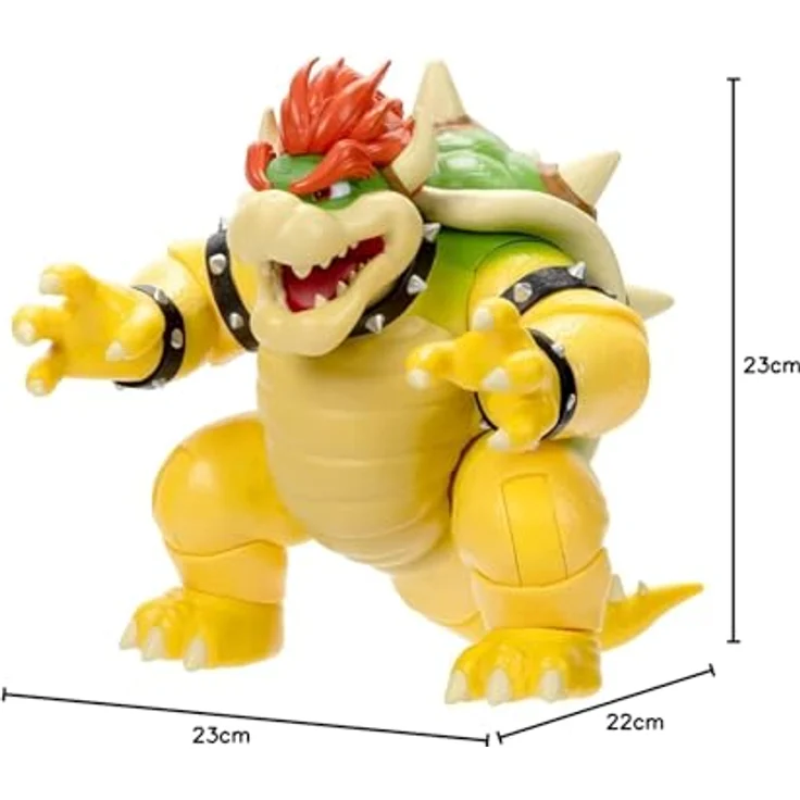 Jakks Pacific Nintendo Super Mario 18cm Movie Bowser Figur mit Feuerspucken Funktion – Bild 3