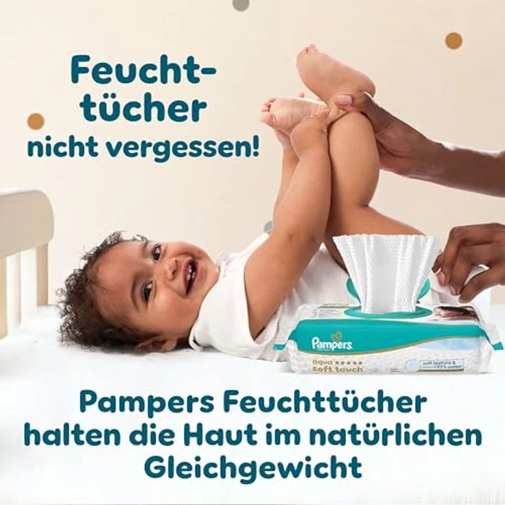 Pampers Monatsbox baby-dry pants Gr. 7 (17+ kg), 126 Stück, 360° Passform, flexibles Bauchbündchen, weiß – Bild 10