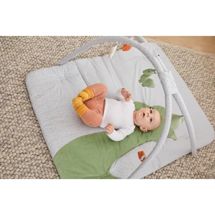 Sterntaler® Spielbogen Dino Rexi, Baby Spieldecke 80x100 cm mit abnehmbaren Spiel- und Kuschelelementen, Waschmaschinengeeignet – Bild 10